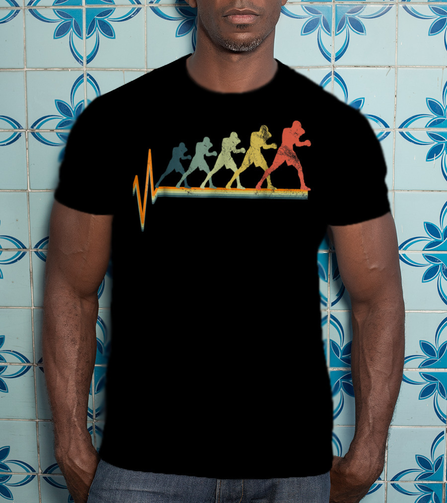 Heartbeat Boxing Evolution Fighter Love T-Shirt