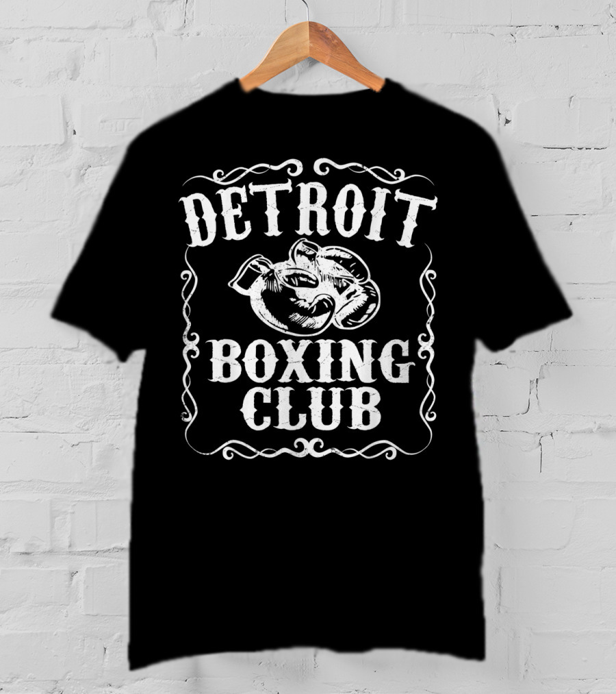 Detroit Boxing Club Vintage Boxer Gloves T-Shirt