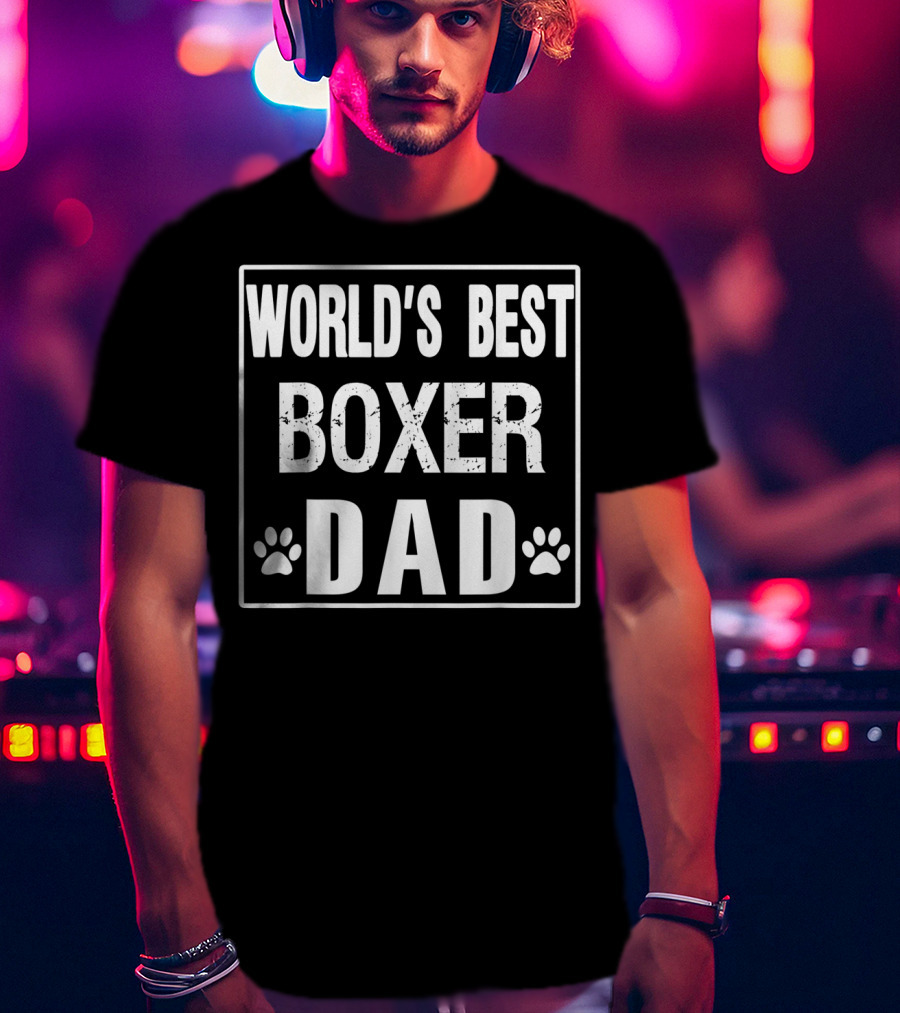 World's Best Boxer Dad T-Shirt