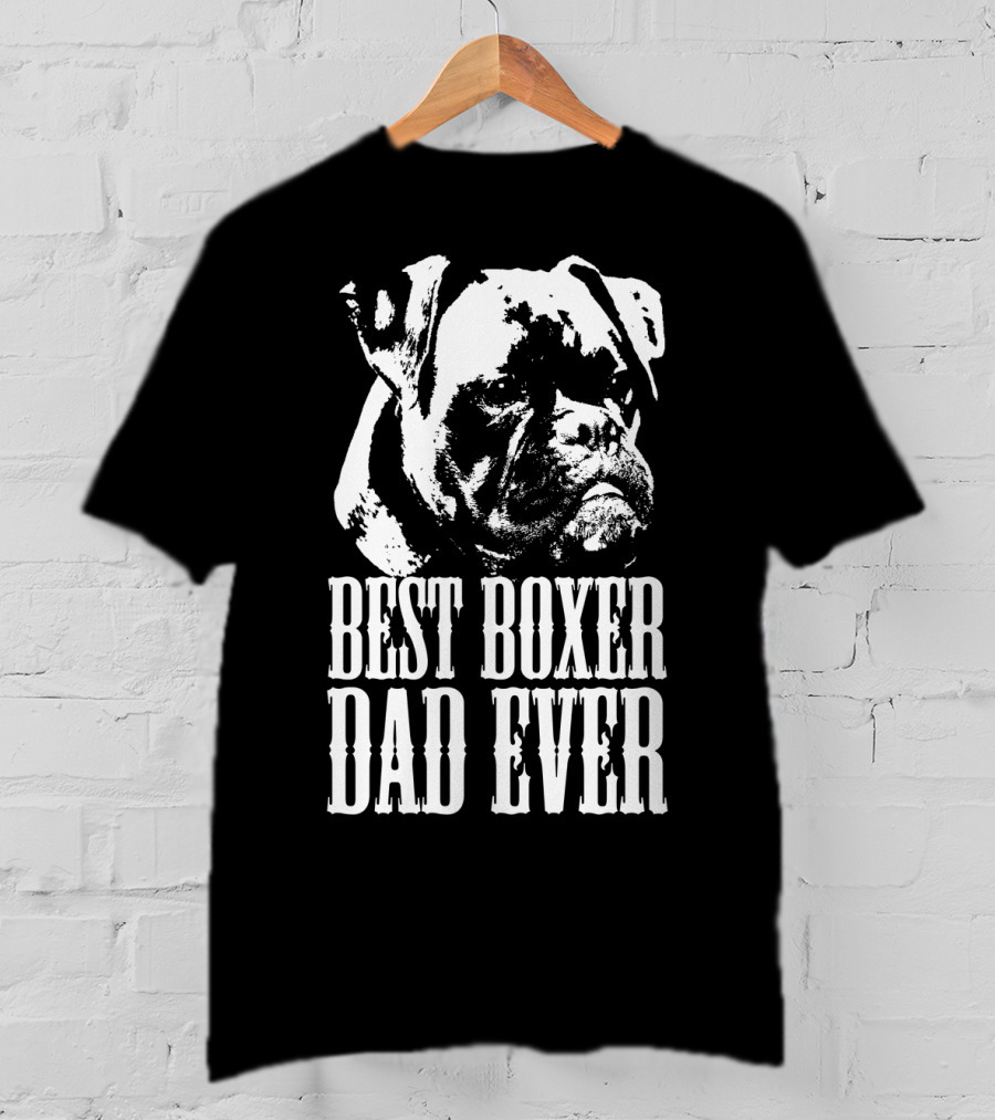 Best Boxer Dad Ever Dog Dad Love Mens T-Shirt