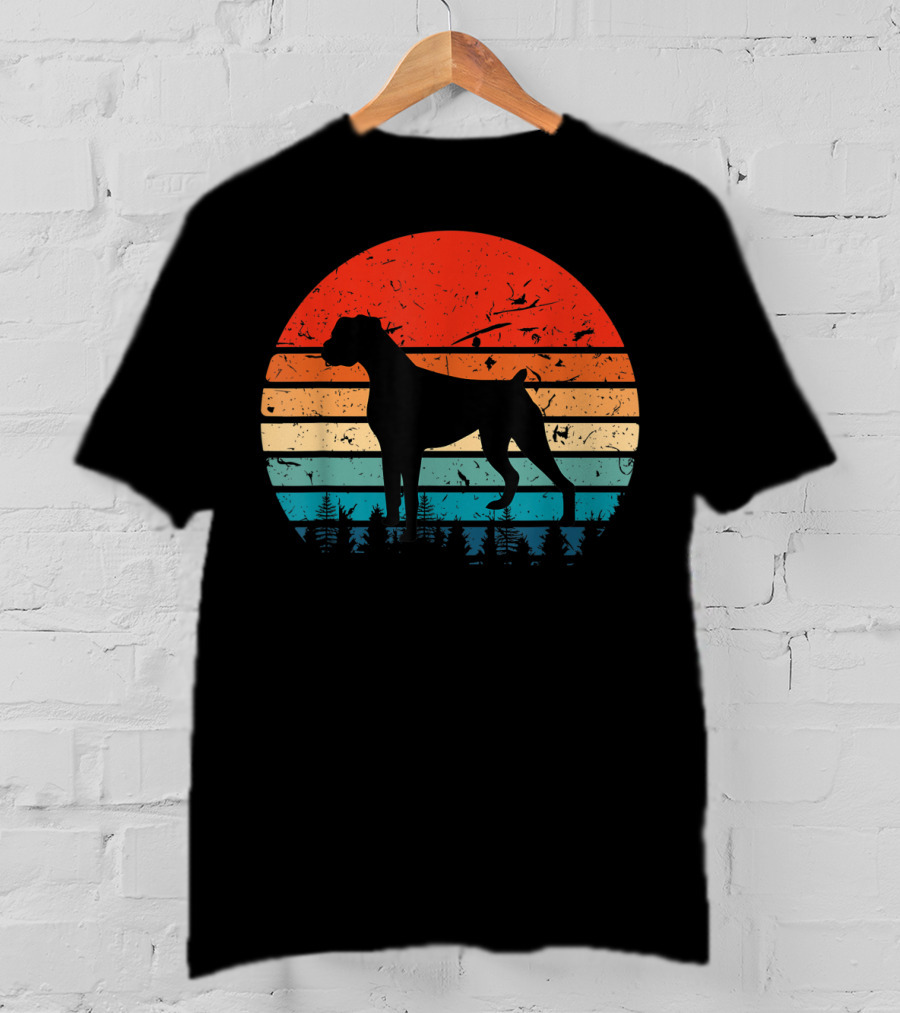 Vintage Boxer Retro Sunset T-Shirt
