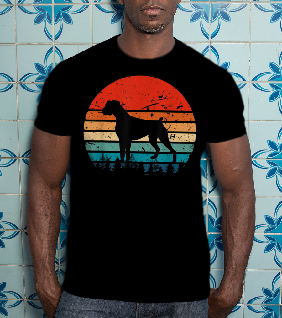 Vintage Boxer Retro Sunset T-Shirt