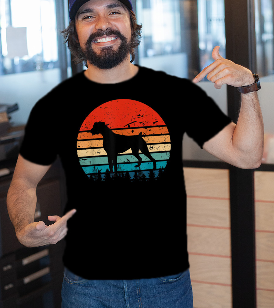 Vintage Boxer Retro Sunset T-Shirt