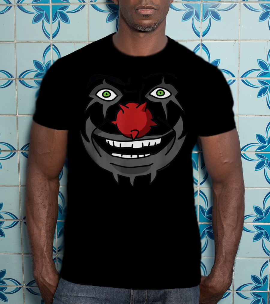 Metalocalypse Doctor Rockso Clown Face With Red Nose T-Shirt