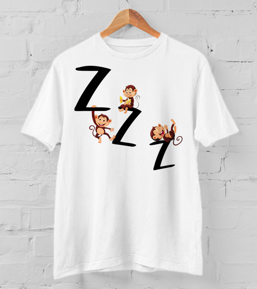 ZZZ Monkeys Trio Playful T-Shirt
