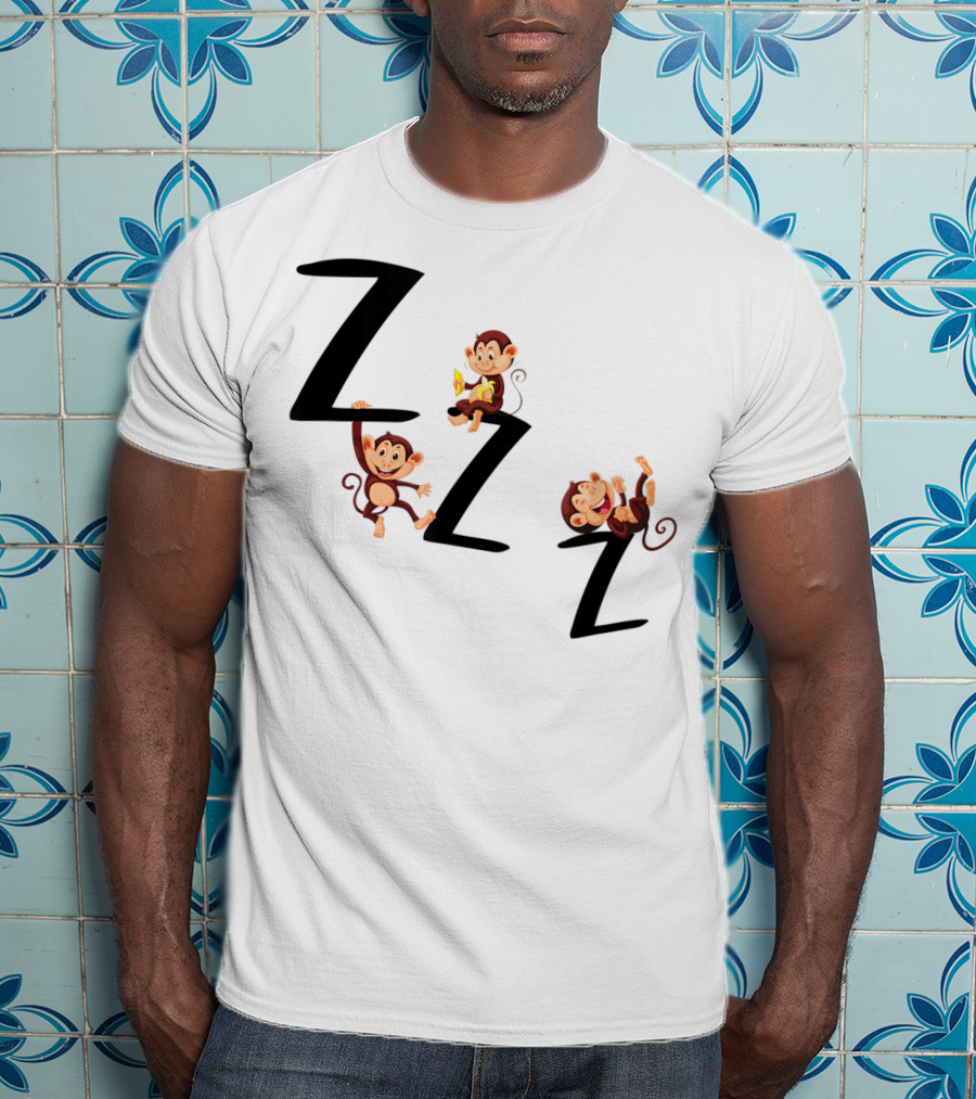ZZZ Monkeys Trio Playful T-Shirt