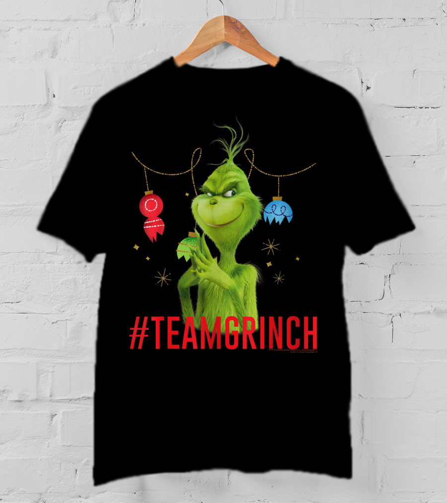 Dr. Seuss The Grinch #TeamGrinch Christmas Ornaments T-Shirt