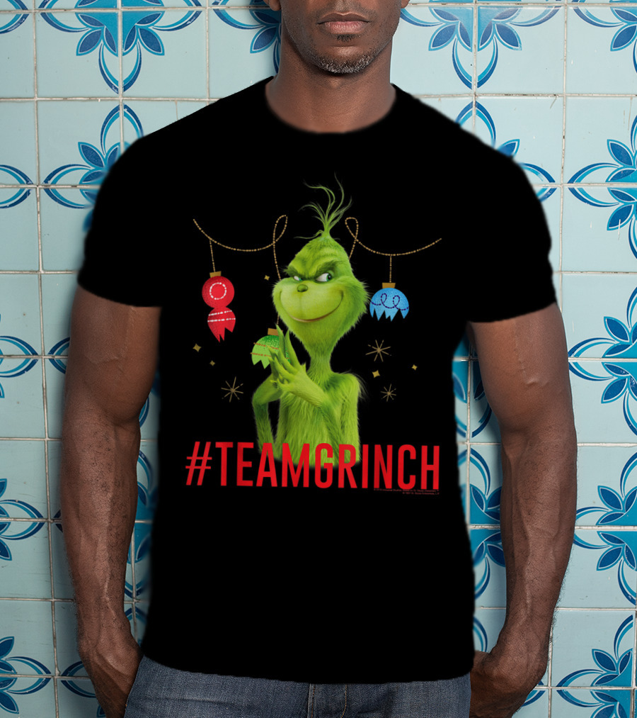 Dr. Seuss The Grinch #TeamGrinch Christmas Ornaments T-Shirt