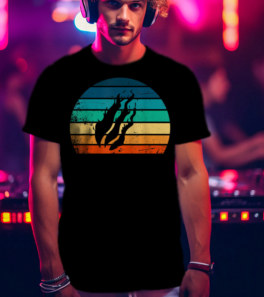 Fire Nation Sunset Flames Gamer Vibes T-Shirt