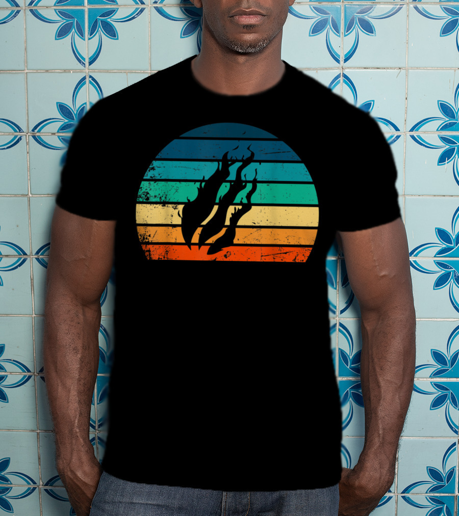 Fire Nation Sunset Flames Gamer Vibes T-Shirt