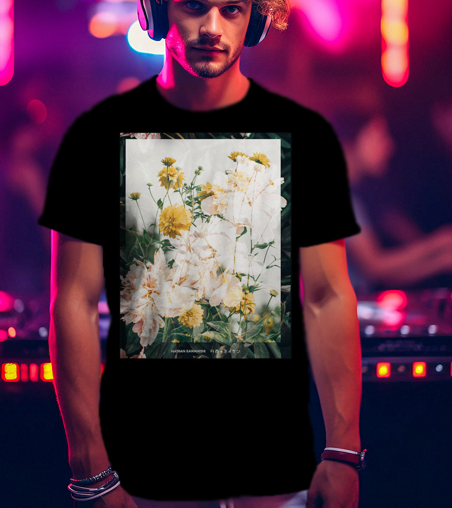 Aesthetic Floral Nathan Kawanishi Streetwear Fashion Grap T-Shirt