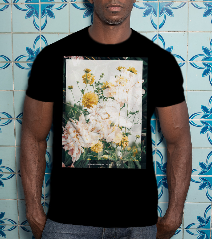 Aesthetic Floral Nathan Kawanishi Streetwear Fashion Grap T-Shirt
