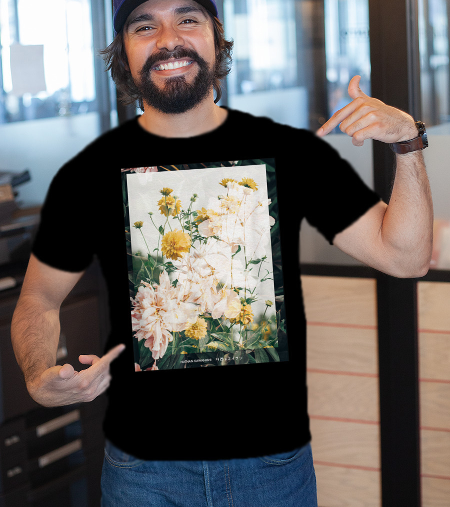 Aesthetic Floral Nathan Kawanishi Streetwear Fashion Grap T-Shirt