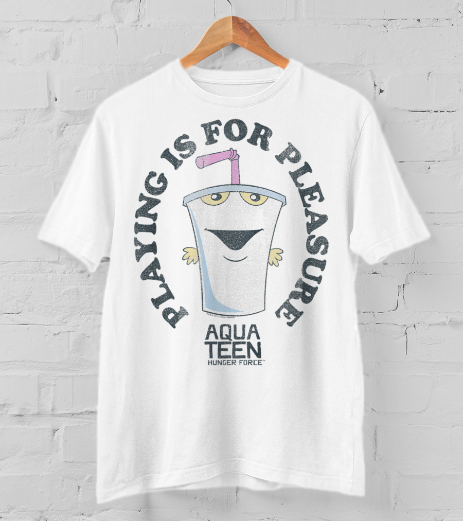 Aqua Teen Hunger Force Playing Is For Pleasure Milkshake Character T-Shirt
