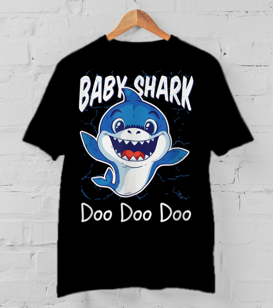 Baby Shark Doo Doo Doo Kids Birthday Party Girl T-Shirt
