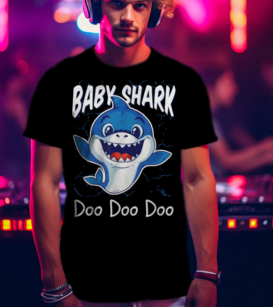 Baby Shark Doo Doo Doo Kids Birthday Party Girl T-Shirt