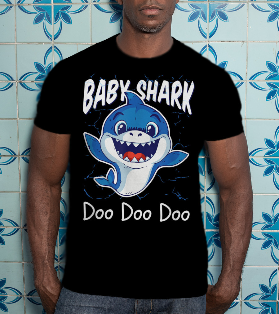 Baby Shark Doo Doo Doo Kids Birthday Party Girl T-Shirt
