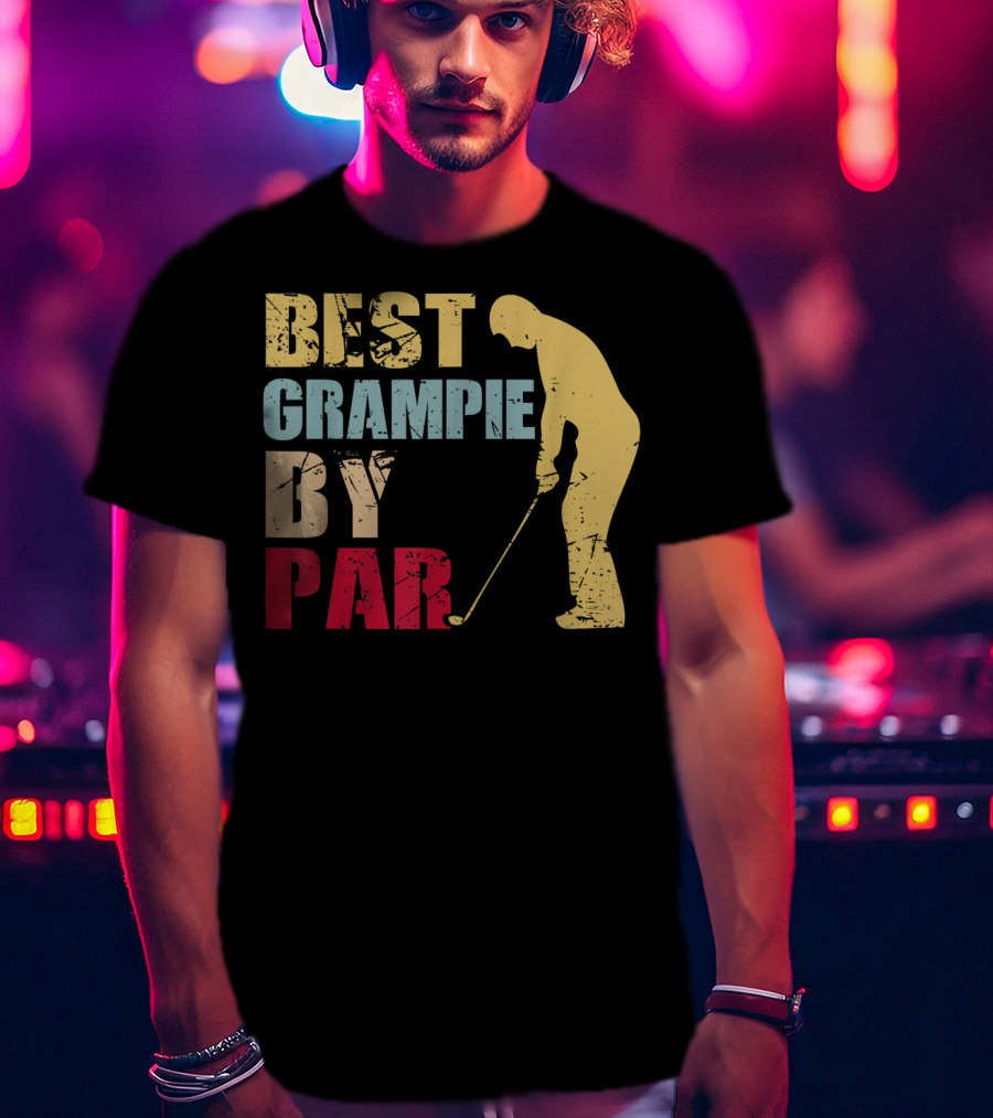Best Grampie By Par Golf Vintage T-Shirt