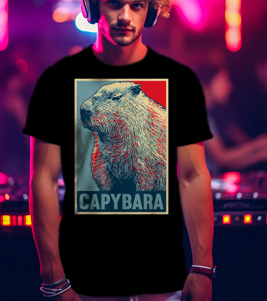 Capybara Funny Vegan Animal Lovers T-Shirt