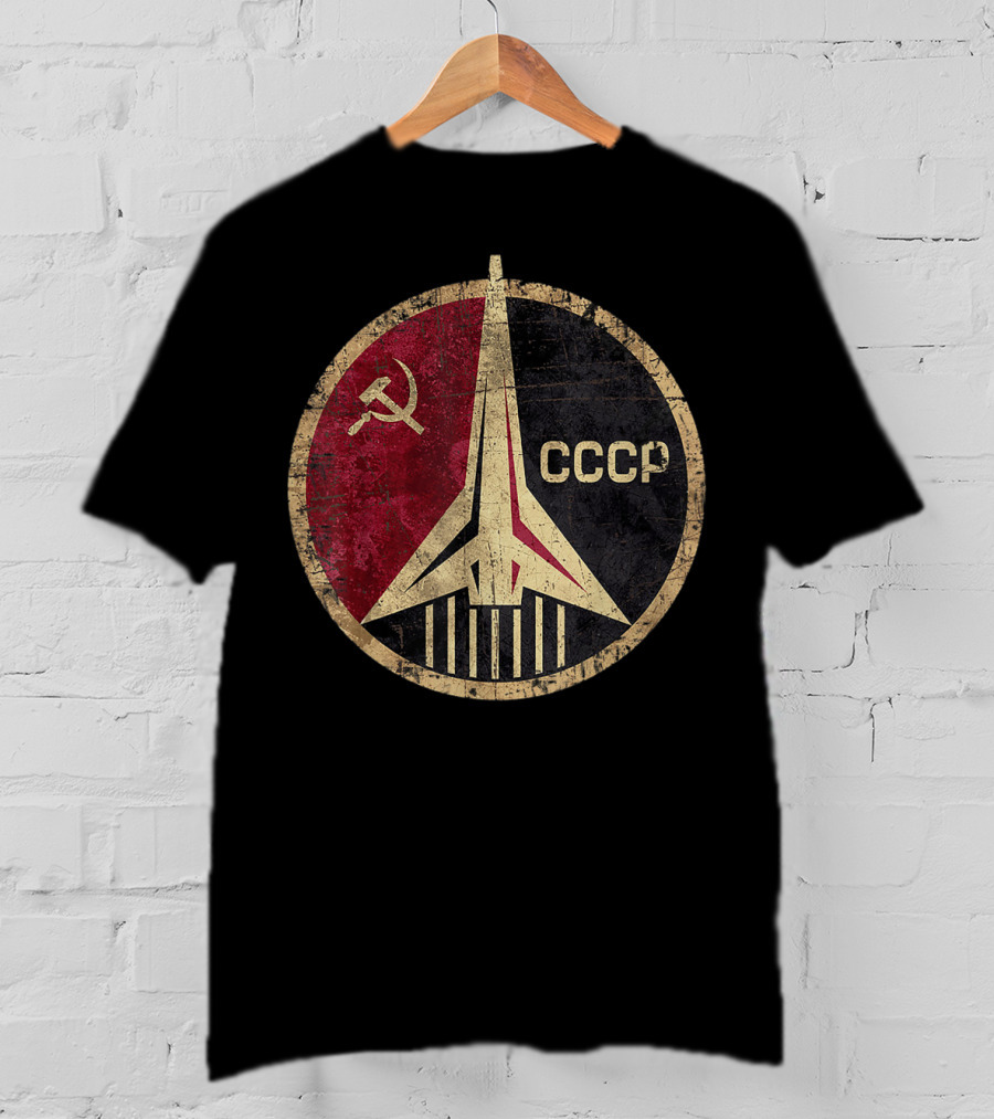 CCCP Original Russia Space Program Emblem With Hammer And Sickle T-Shirt