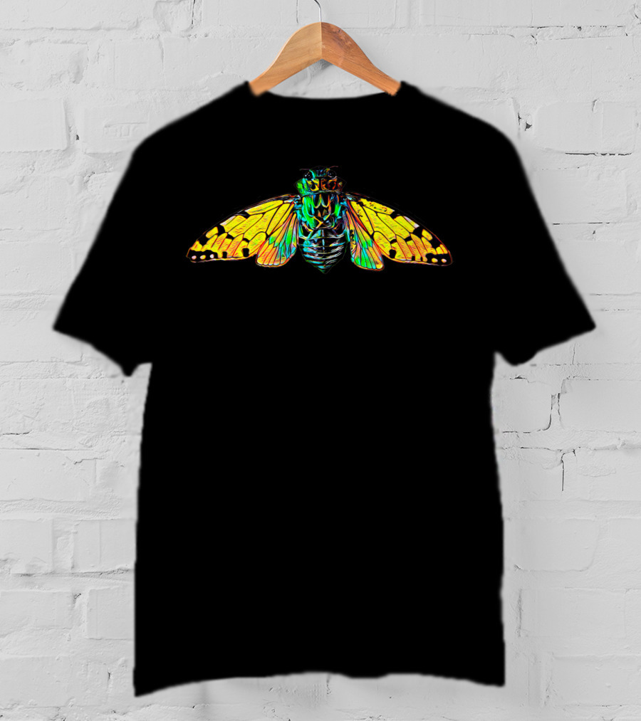 Cicada Fly Vibrant Insect T-Shirt