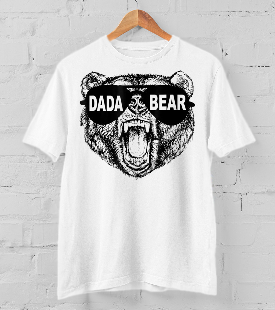 Dada Bear Sunglasses Roaring Bear T-Shirt