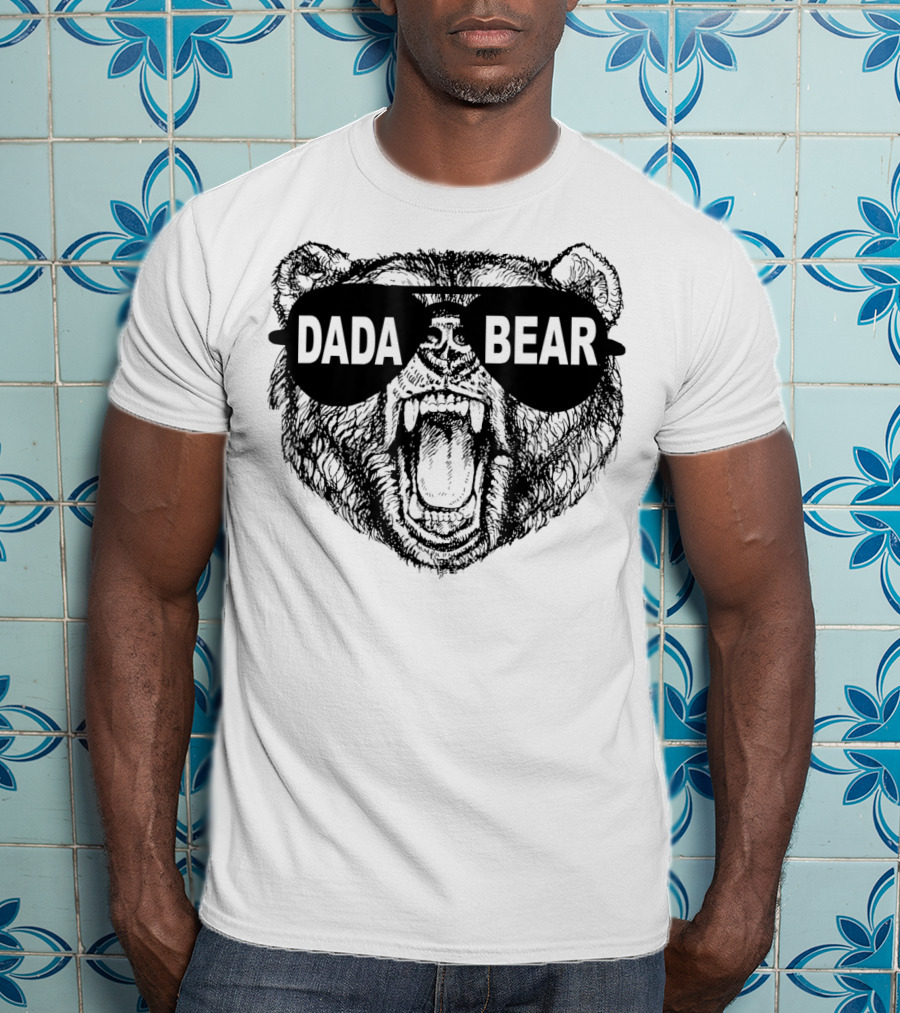 Dada Bear Sunglasses Roaring Bear T-Shirt