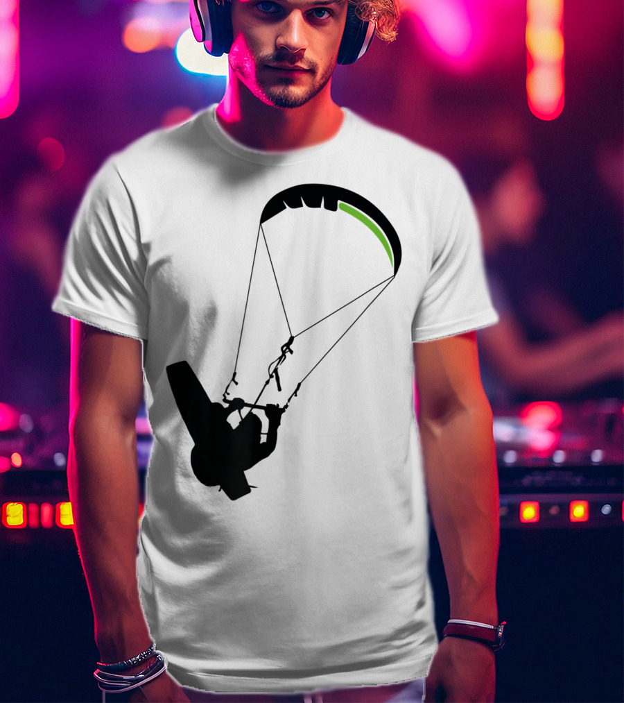Cool Kitesurfing I Kitesurf Silhouette Adventure T-Shirt