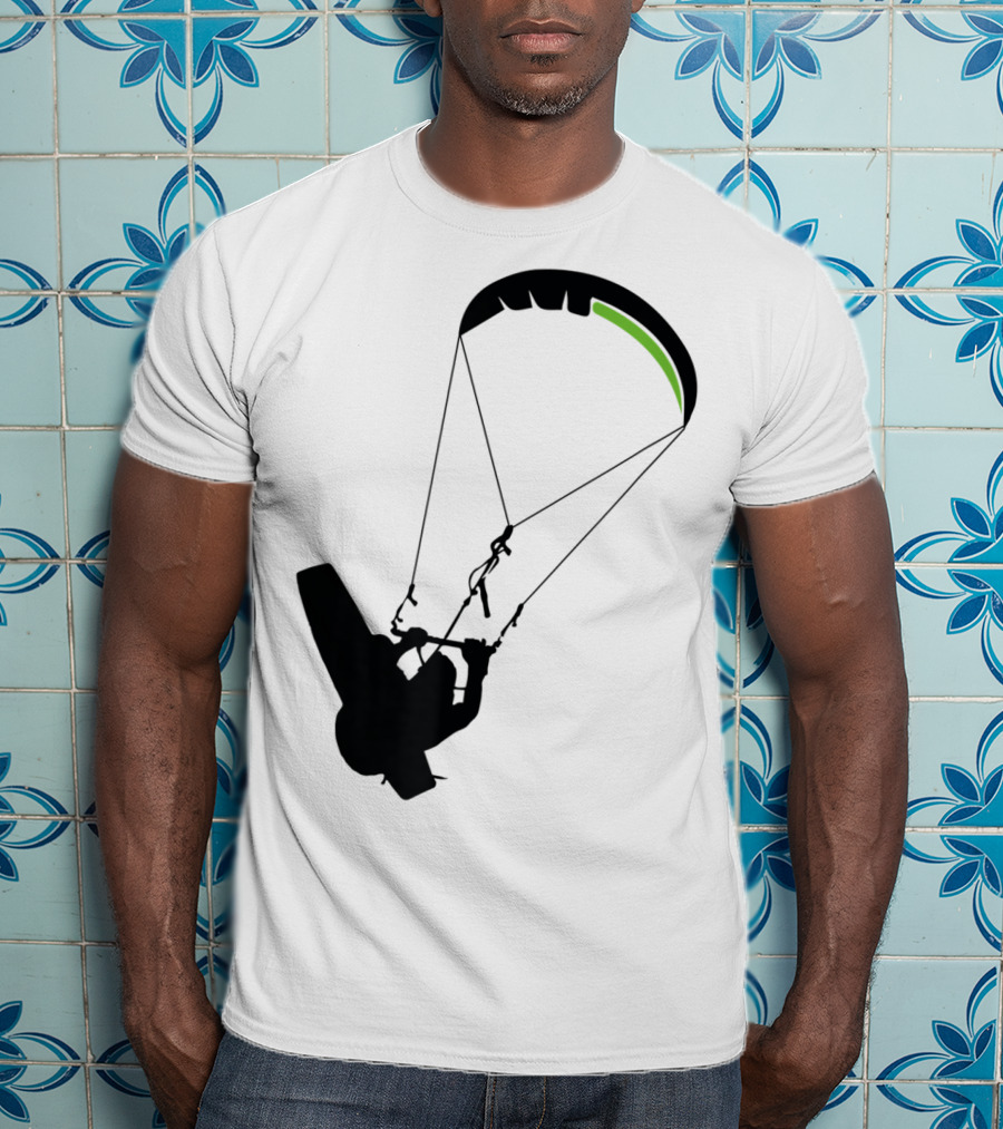 Cool Kitesurfing I Kitesurf Silhouette Adventure T-Shirt