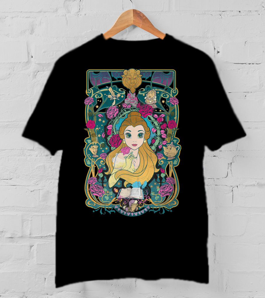 Belle Disney Beauty And The Beast Rose Enchantment T-Shirt