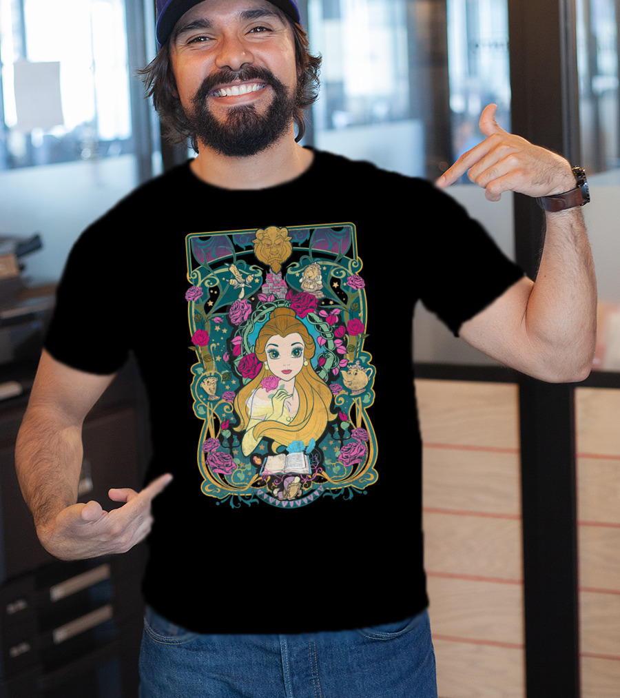 Belle Disney Beauty And The Beast Rose Enchantment T-Shirt