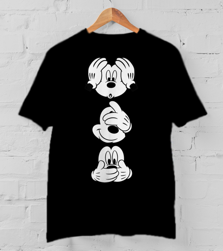 Disney Mickey Mouse Hear No Evil See No Evil Speak No Evil T-Shirt