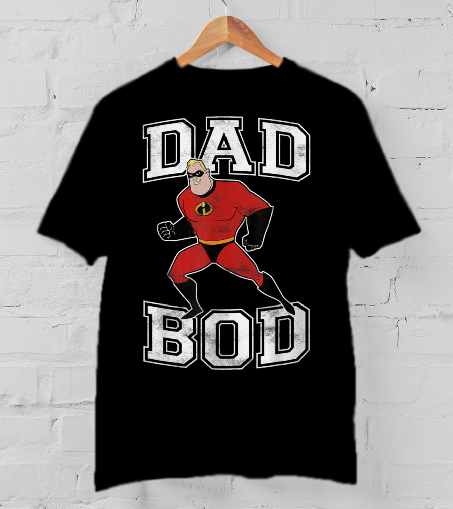 Disney Pixar Incredibles Dad Bod Mr Incredible T-Shirt