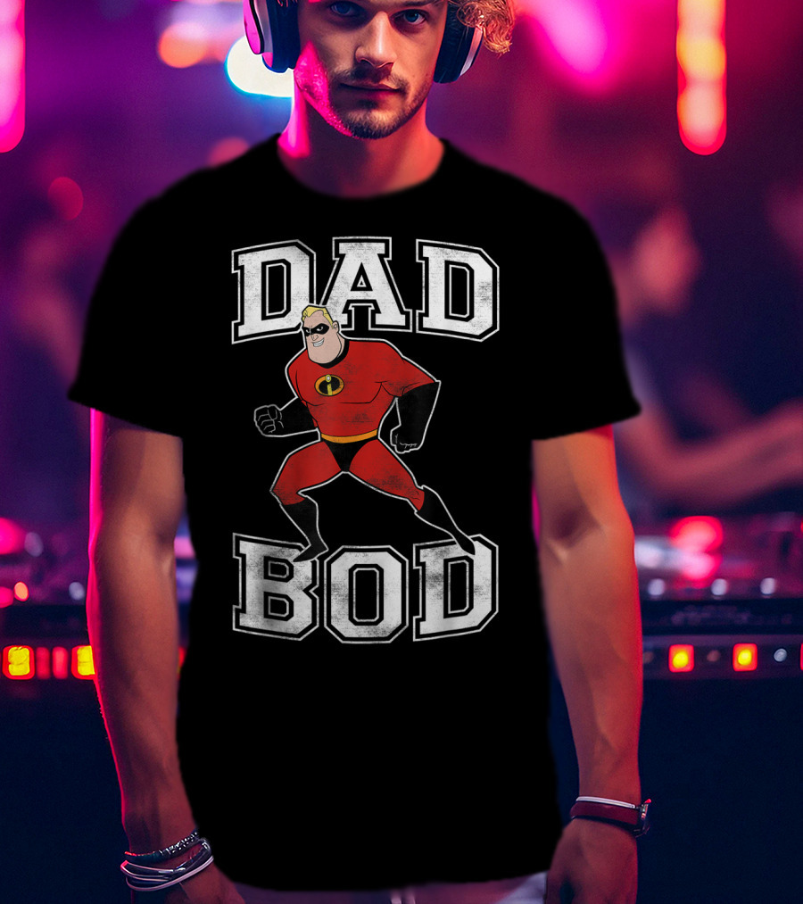 Disney Pixar Incredibles Dad Bod Mr Incredible T-Shirt