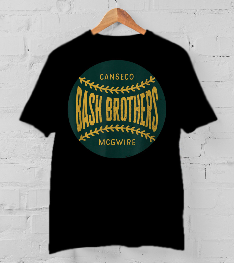 Distressed Vintage Look Bash Brothers Canseco McGwire T-Shirt