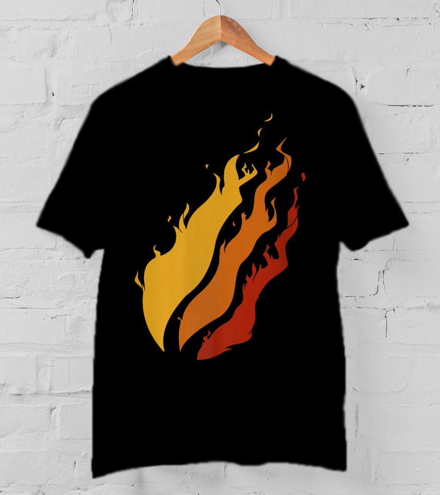 Fire Nation Boys Gaming Playz Streamer Gamer Fiery Flame Elements T-Shirt
