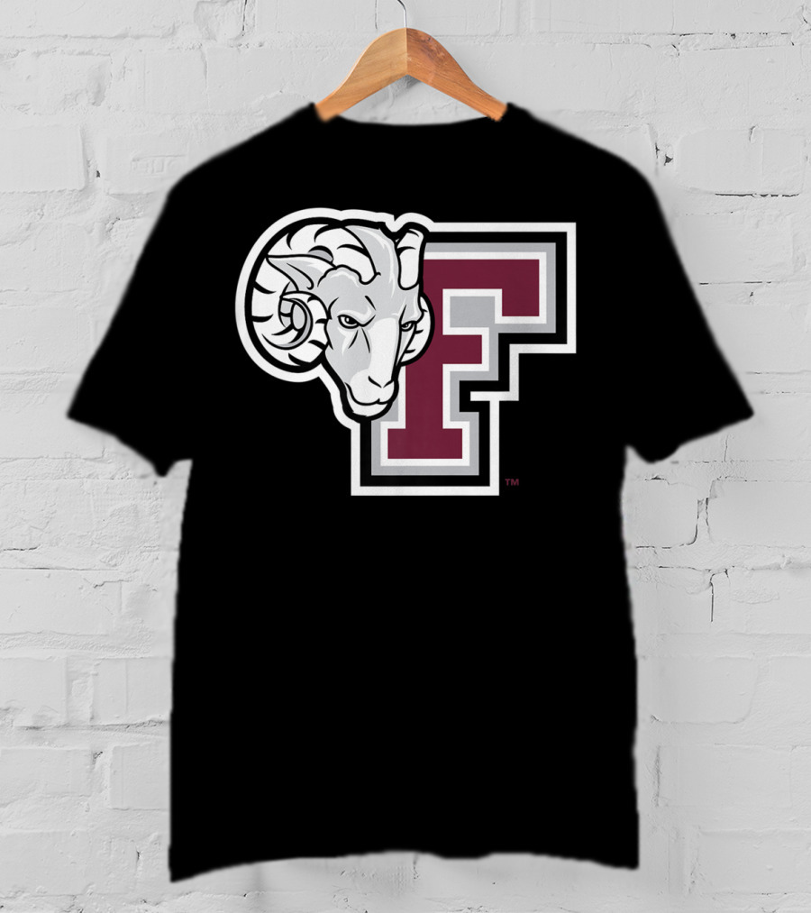 Fordham Rams NCAA College Logo Large F With Ram T-Shirt
