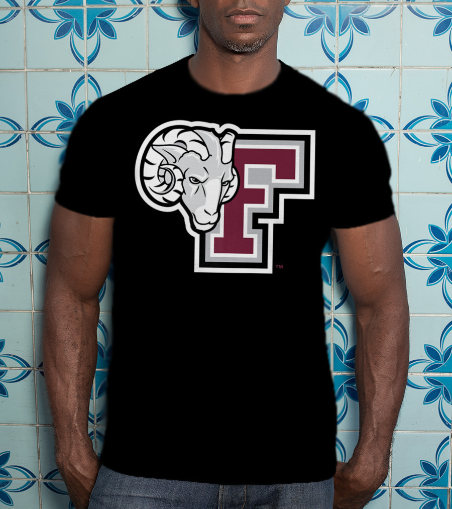 Fordham Rams NCAA College Logo Large F With Ram T-Shirt