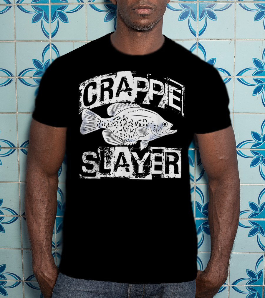 CRAPPIE SLAYER Freshwater Fish T-Shirt