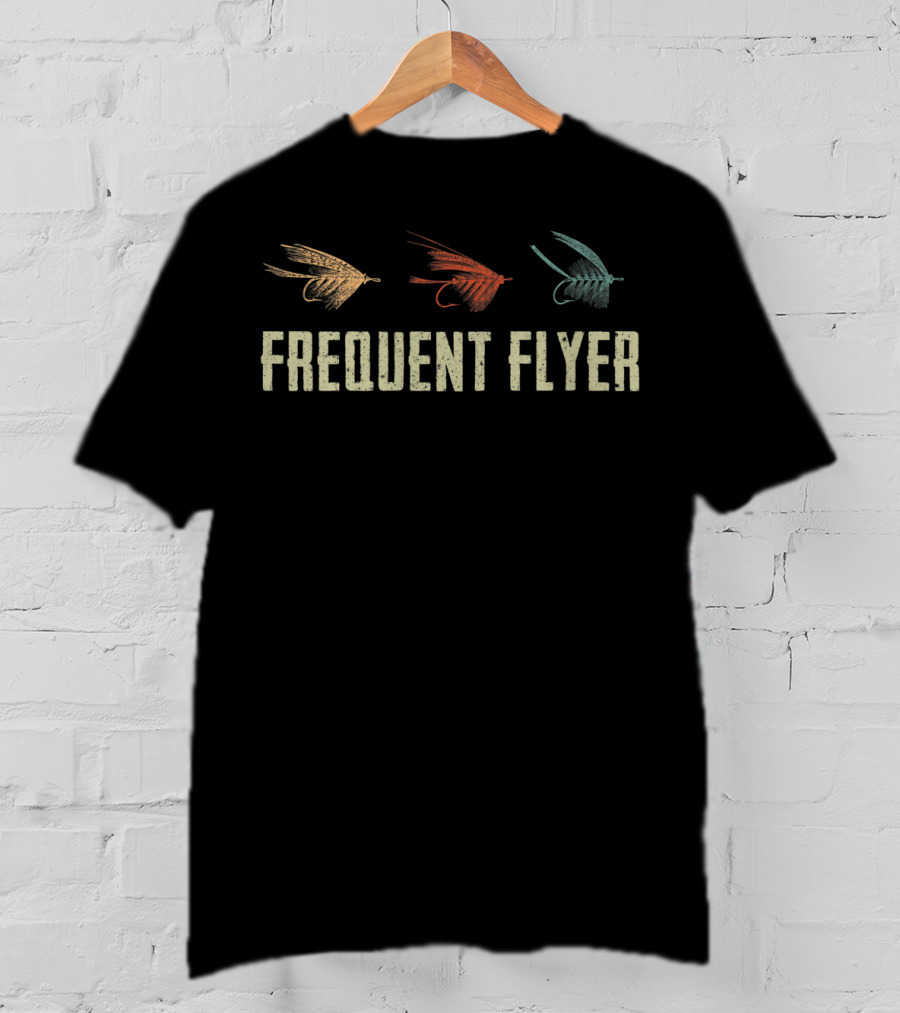 Frequent Flyer Funny Fly Fishing Lures T-Shirt