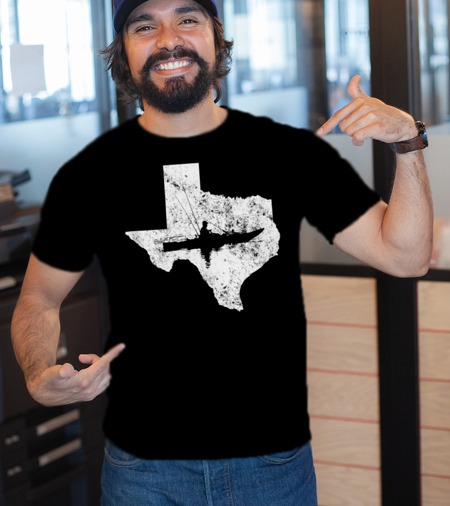 Kayak Fishing In Texas State T-Shirt