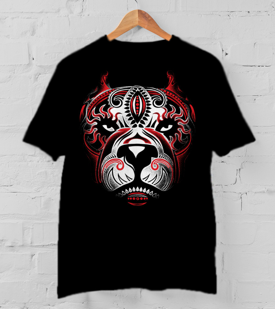 American Bully Pit Bull Dog Sugar Skull T-Shirt