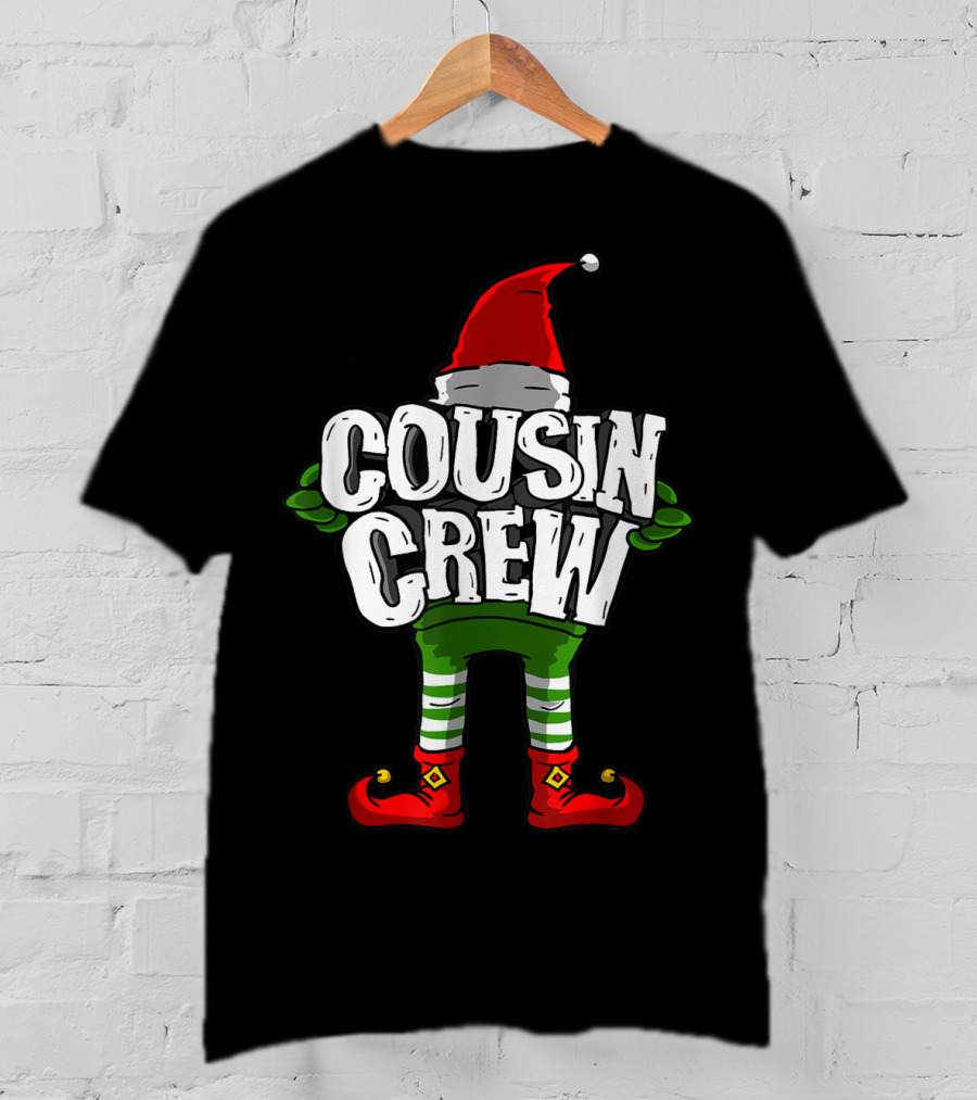 Cousin Crew Christmas Elf Festive Holiday T-Shirt