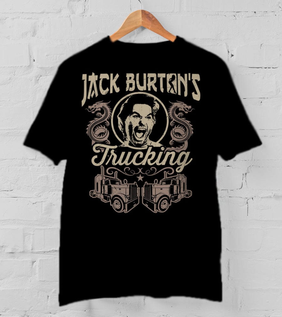 Jack Burton's Trucking Dragons Iconic Fantasy Truck T-Shirt