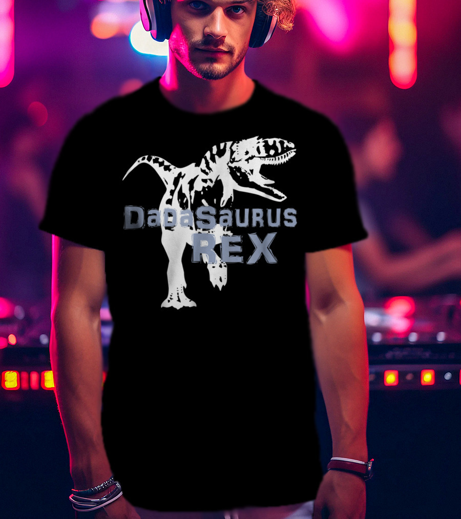 Father Son DaDaSaurus Rex Dinosaur Matching T-Shirt