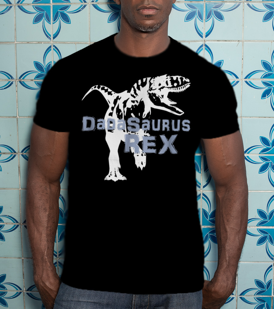 Father Son DaDaSaurus Rex Dinosaur Matching T-Shirt