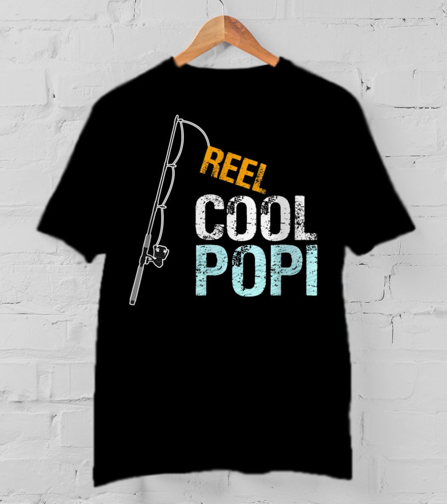 Reel Cool Popi Mens Graphic From Granddaughte T-Shirt