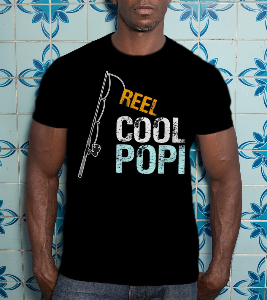 Reel Cool Popi Mens Graphic From Granddaughte T-Shirt