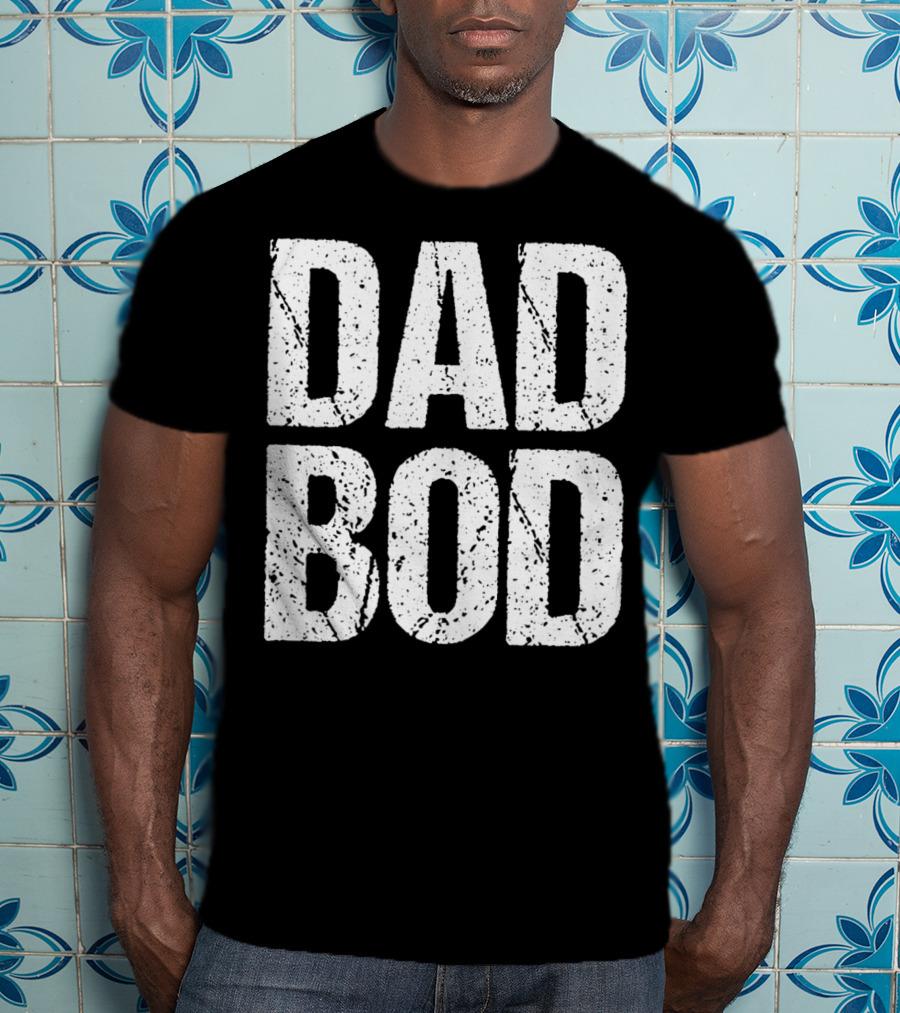 Dad Bod Mens Funny Gym Workout Cheat Day T-Shirt