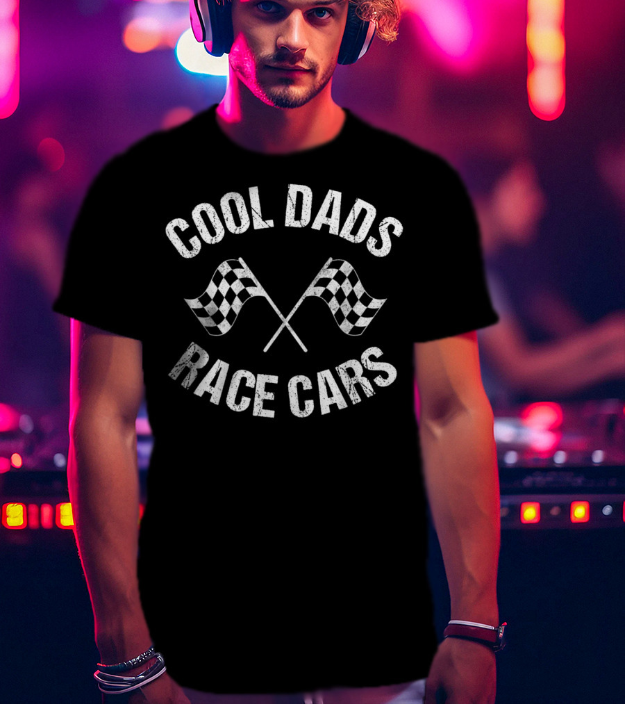 Cool Dads Race Cars Dirt Track Racing Fathers T-Shirt